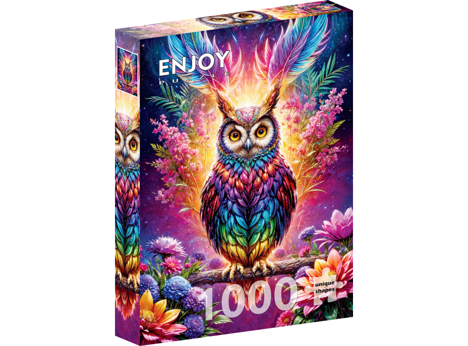 ENJOY Puzzle Neónová sova 1000 dielikov