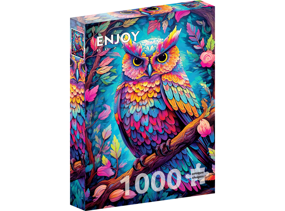 ENJOY Puzzle Oslnivá sova 1000 dielikov