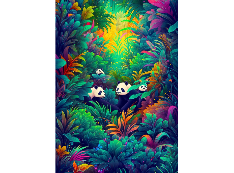 ENJOY Puzzle Pandí nebo 1000 dielikov