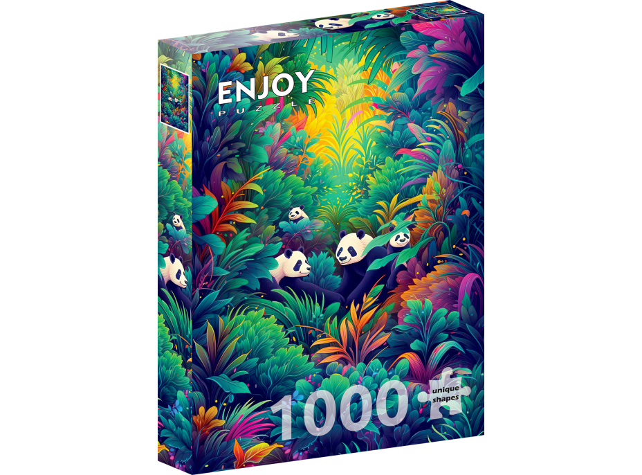 ENJOY Puzzle Pandí nebo 1000 dielikov