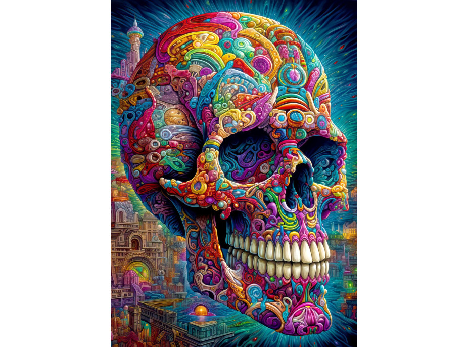 ENJOY Puzzle Podivná lebka 1000 dielikov