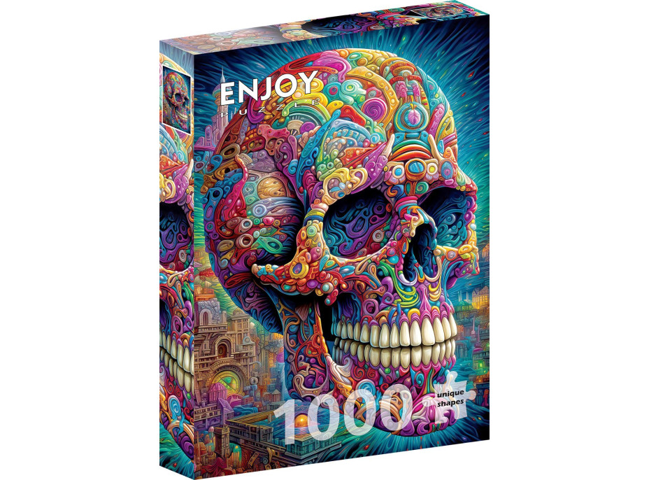 ENJOY Puzzle Podivná lebka 1000 dielikov