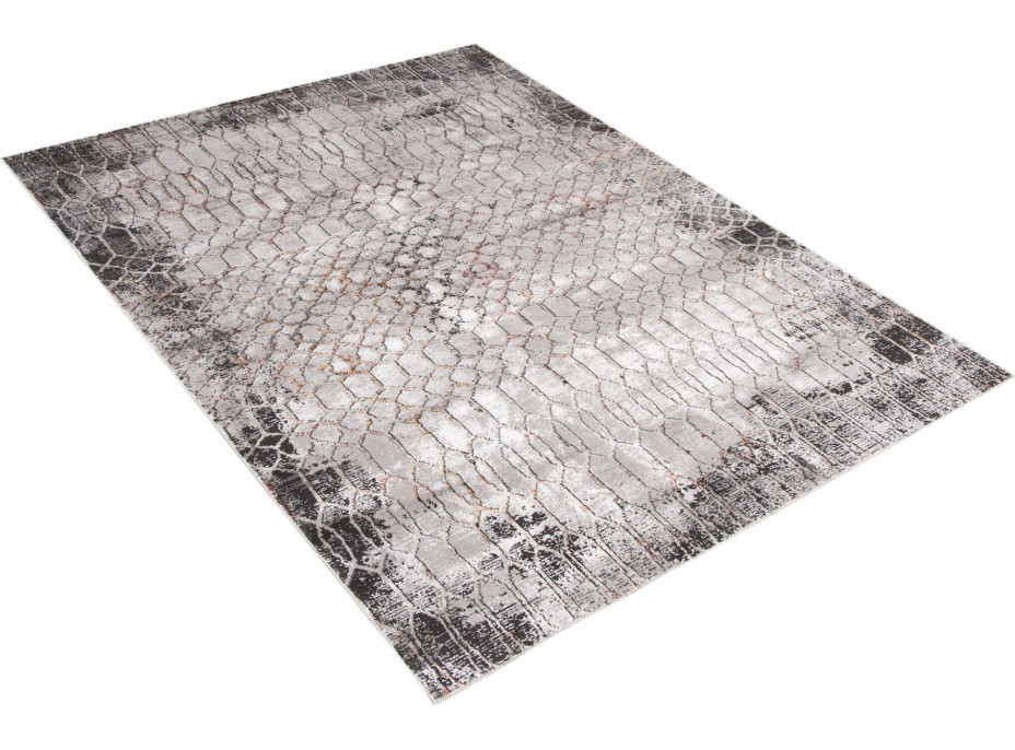 Kusový koberec CHARLESTON Net - šedý