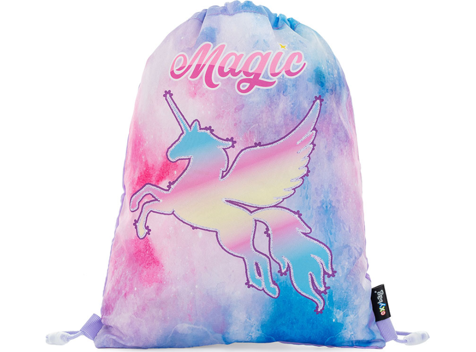 OXYBAG Vrecko na cvičky 30x37cm OXY GO Unicorn