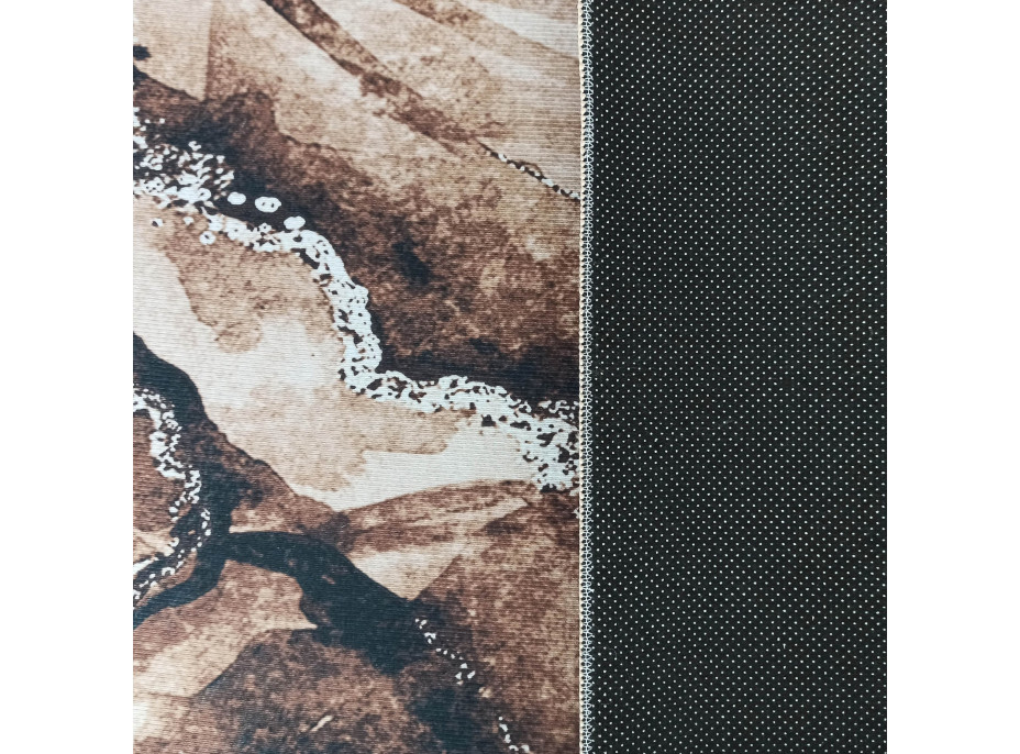 Kusový koberec HONOR Rock - hnedý