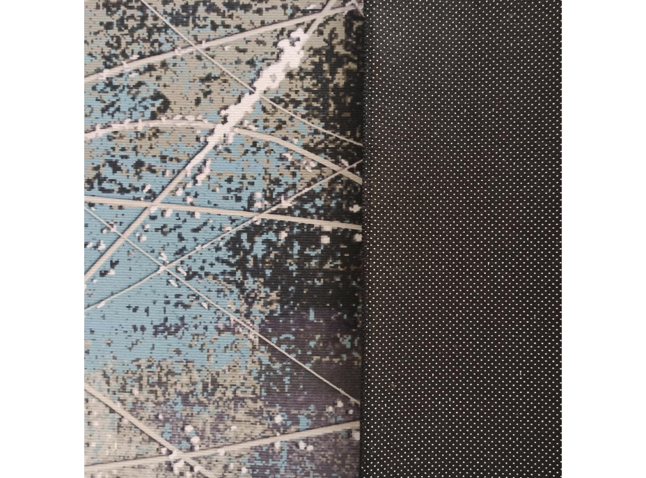 Kusový koberec HONOR Burst - tmavo šedý/modrý