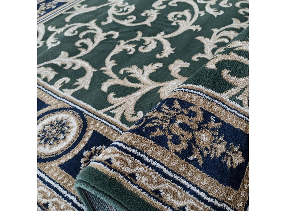 Kusový koberec NOBLE twigs - tmavo zelený