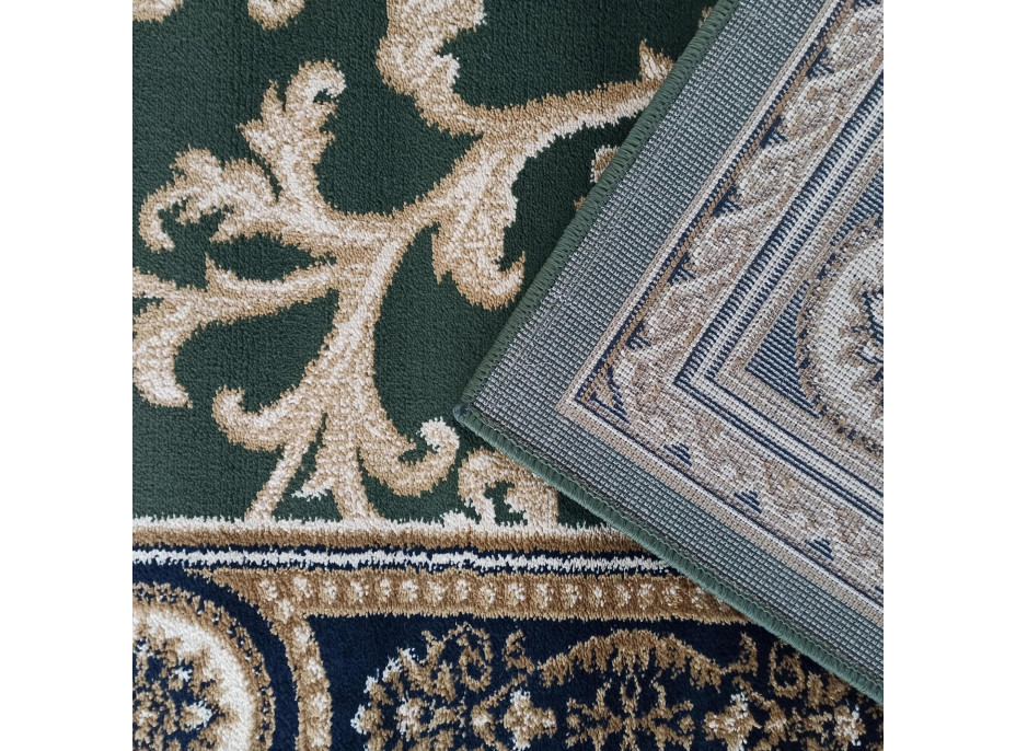 Kusový koberec NOBLE twigs - tmavo zelený