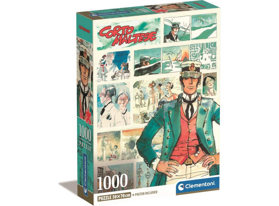 CLEMENTONI Puzzle Corto Maltese: Dobrodružný námorník 1000 dielikov
