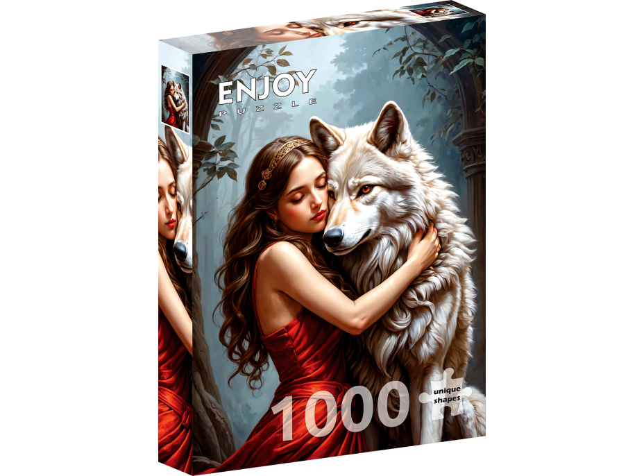 ENJOY Puzzle Dáma a vlk 1000 dielikov