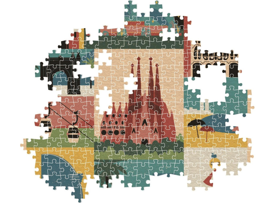 CLEMENTONI Puzzle Style in the City: Barcelona 1000 dielikov