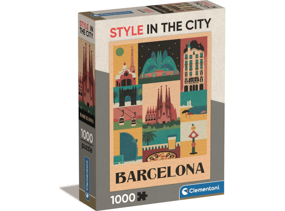 CLEMENTONI Puzzle Style in the City: Barcelona 1000 dielikov