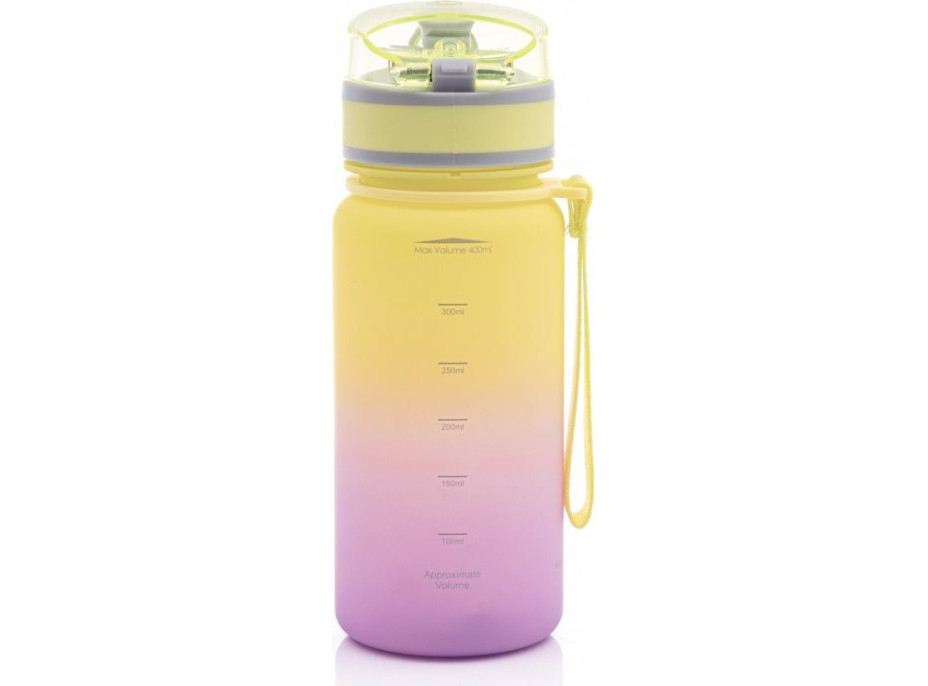 ASTRA Zdravá fľaša na vodu Aqua Pure 400 ml fialovo-žltá
