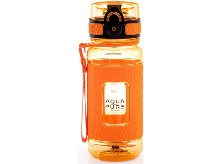 ASTRA Zdravá fľaša na vodu Aqua Pure 400 ml oranžová