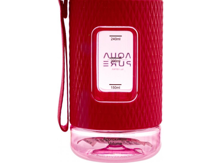 ASTRA Zdravá fľaša na vodu Aqua Pure 400 ml ružová