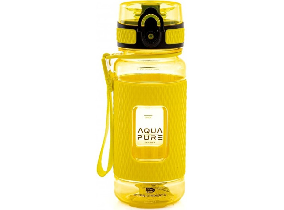 ASTRA Zdravá fľaša na vodu Aqua Pure 400 ml žltá