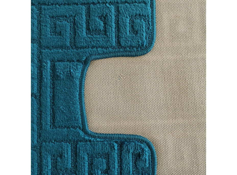 Súprava kúpeľňových predložiek s výrezom TÁŇA - greek - morská zelená