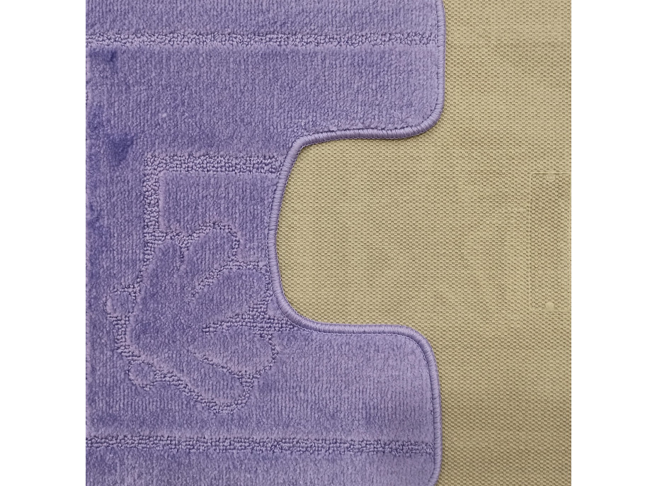 Súprava kúpeľňových predložiek s výrezom TÁŇA - sea - fialová