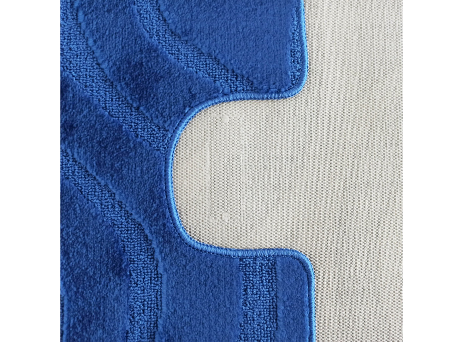 Súprava kúpeľňových predložiek s výrezom TÁŇA - symphony - tmavo modrá