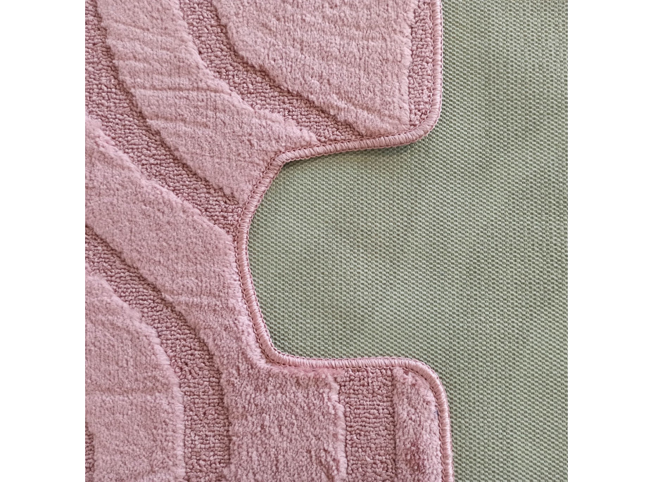 Súprava kúpeľňových predložiek s výrezom TÁŇA - symphony - staroružová