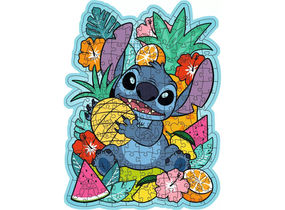 RAVENSBURGER Drevené obrysové puzzle Disney: Stitch 150 dielikov