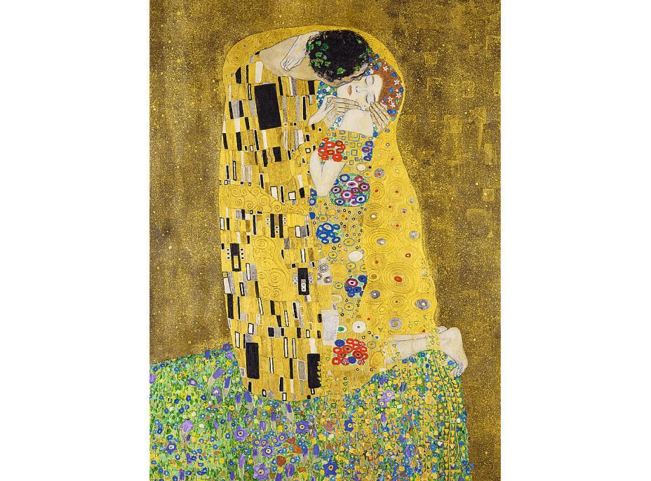 TREFL Drevené puzzle Art: Gustav Klimt - Bozk 200 dielikov