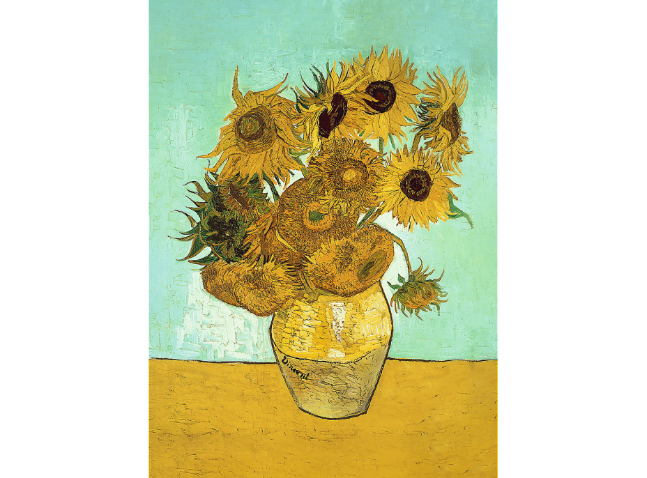 TREFL Drevené puzzle Art: Vincent van Gogh - Slnečnica 200 dielikov