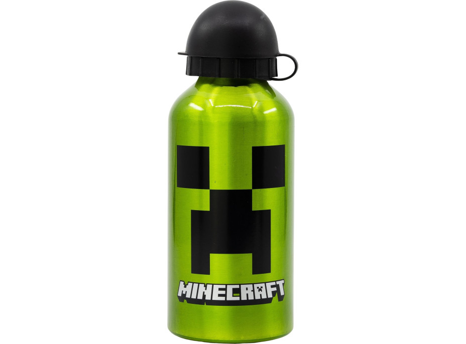 STOR Fľaša na pitie hliníková Minecraft 400ml