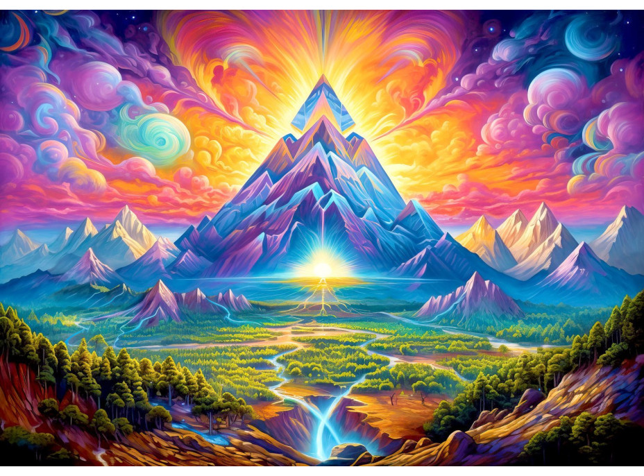 ENJOY Puzzle Pyramídy v lesoch 1000 dielikov