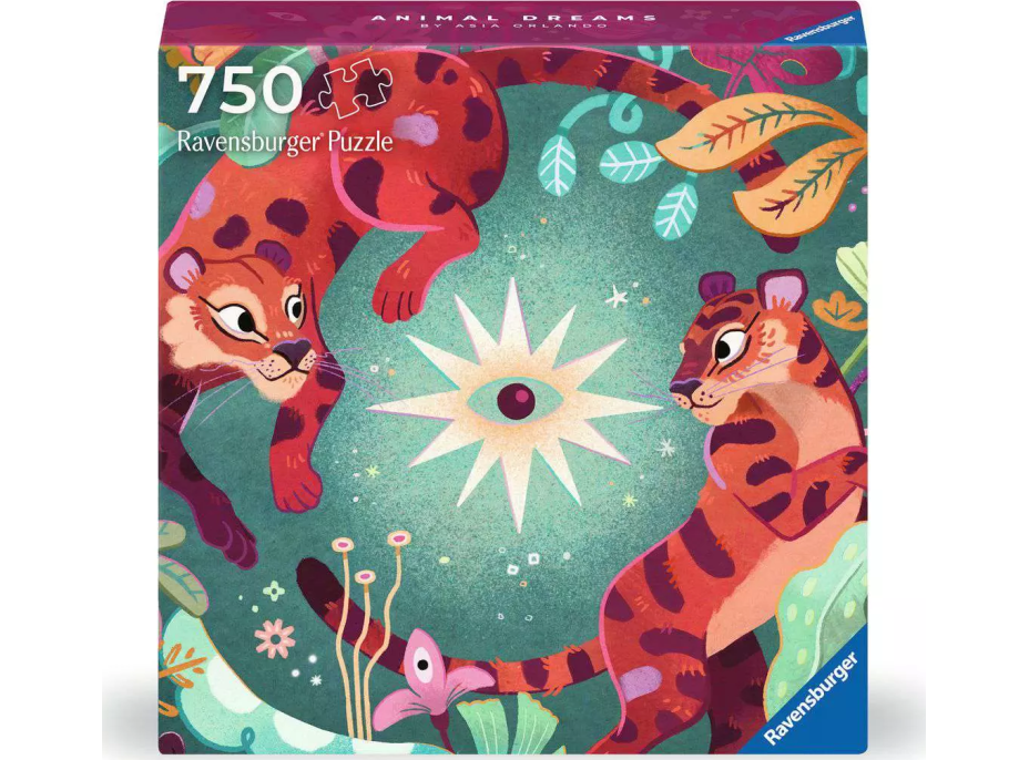 RAVENSBURGER Štvorcové puzzle Art & Soul: Zvieracie sny 750 dielikov