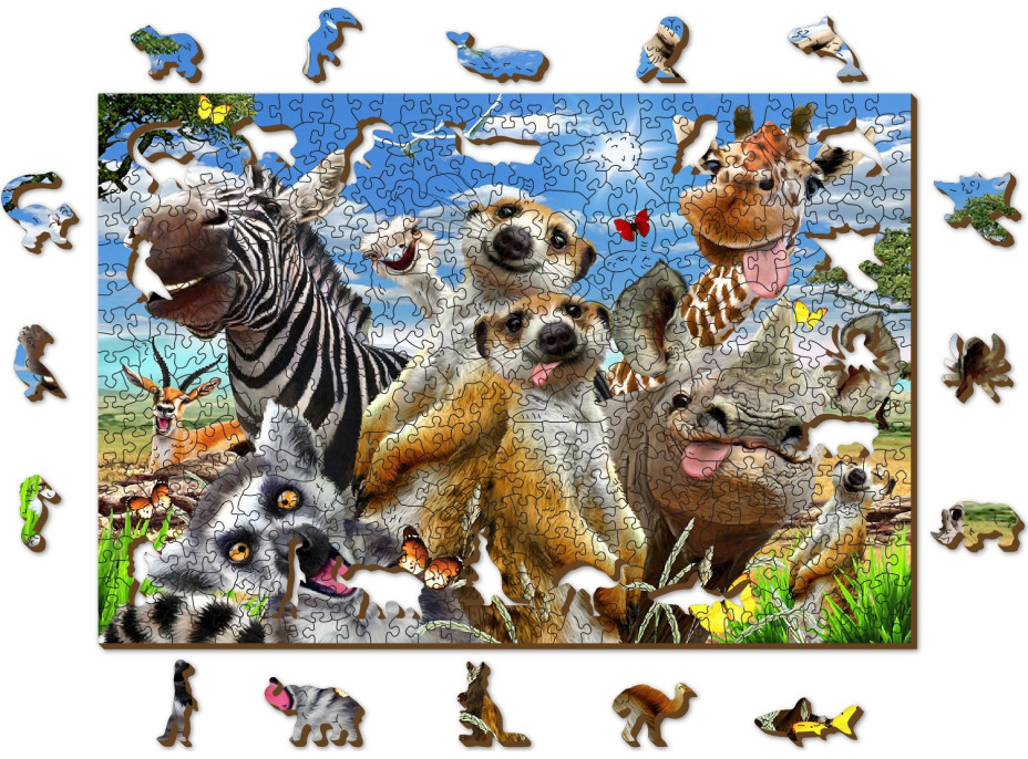 WOODEN CITY Drevené puzzle Vitajte v Afrike 505 dielikov