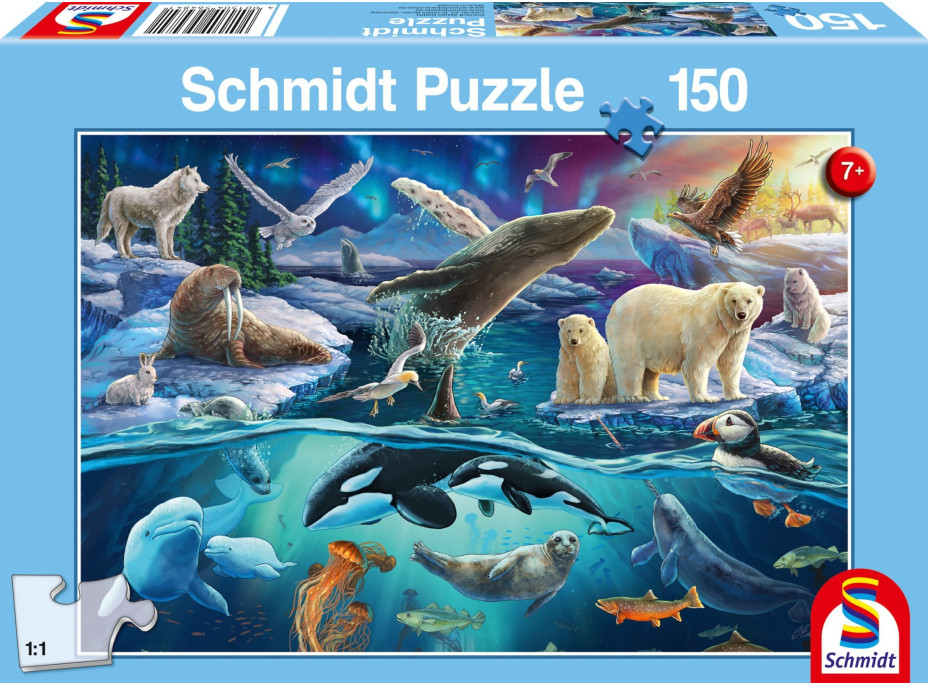 SCHMIDT Puzzle Arktické zvieratá 150 dielikov