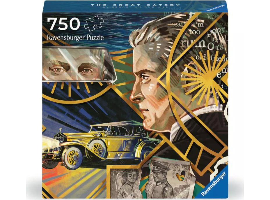 RAVENSBURGER Štvorcové puzzle Art & Soul: Veľký Gatsby 750 dielikov