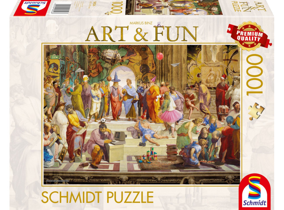 SCHMIDT Puzzle Art&Fun: Aténska škola 2024, 1000 dielikov