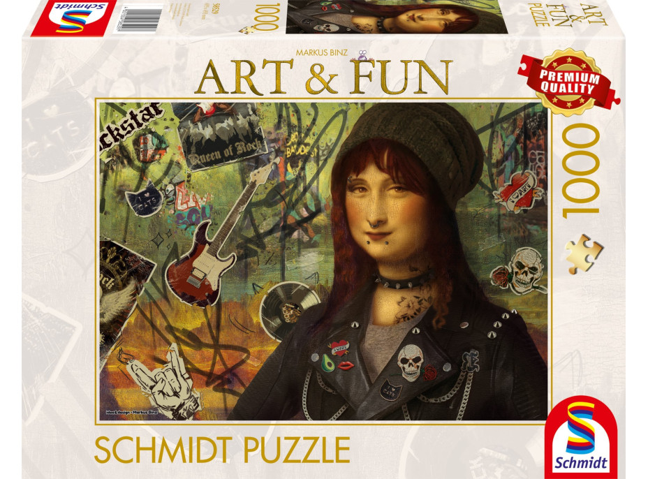SCHMIDT Puzzle Art&Fun: Mona Lisa 2024, 1000 dielikov