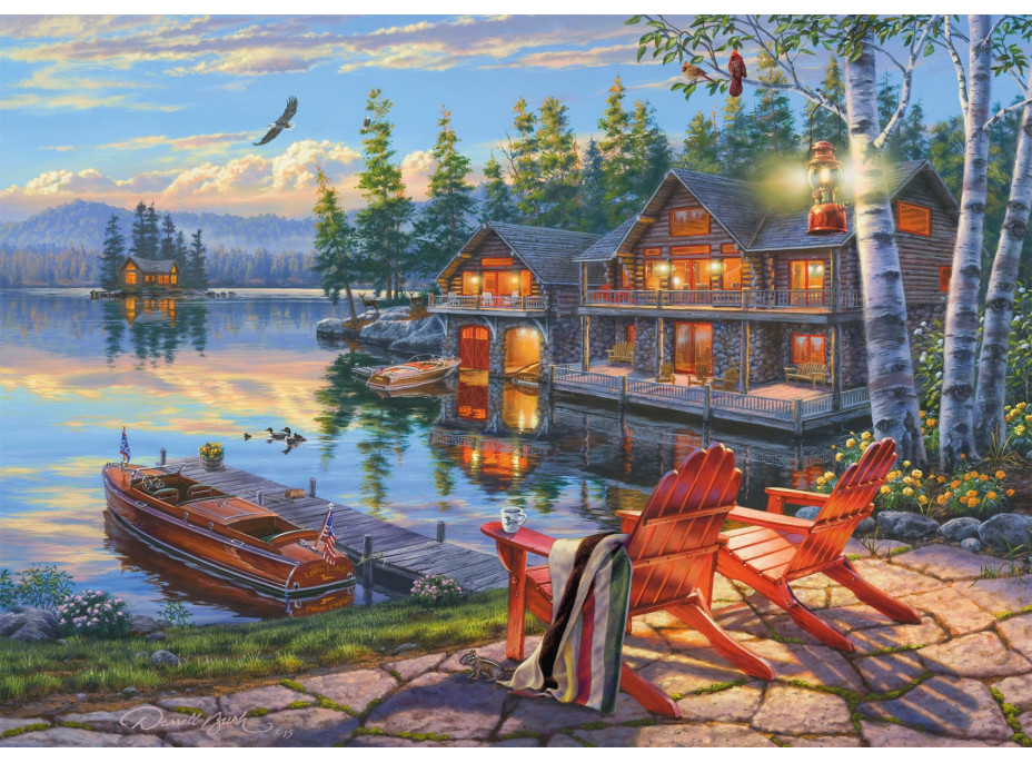 SCHMIDT Puzzle Brehy jazera Loon Lake, New York 1000 dielikov