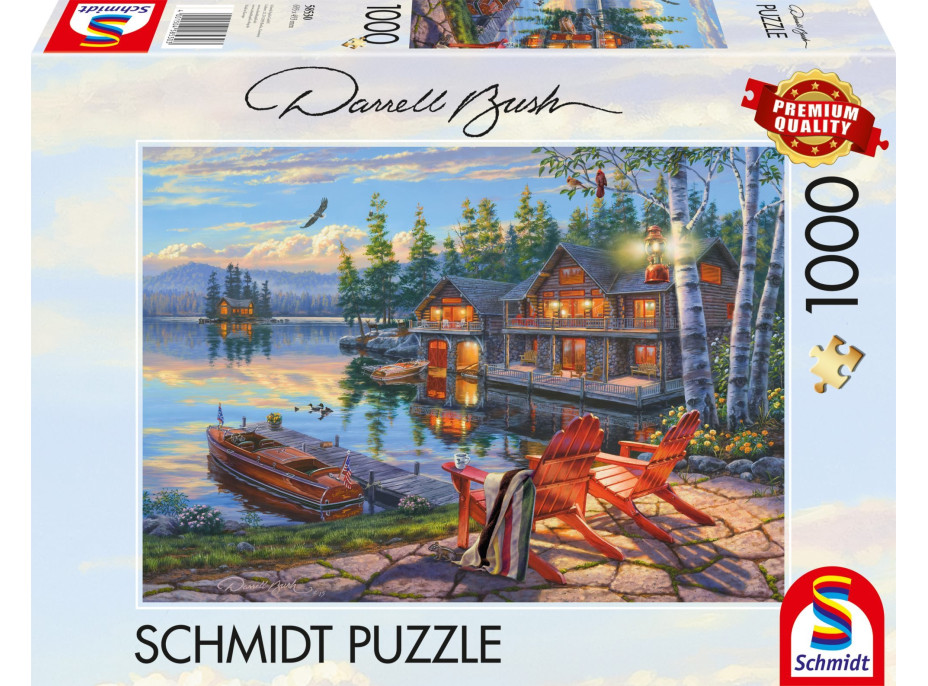 SCHMIDT Puzzle Brehy jazera Loon Lake, New York 1000 dielikov