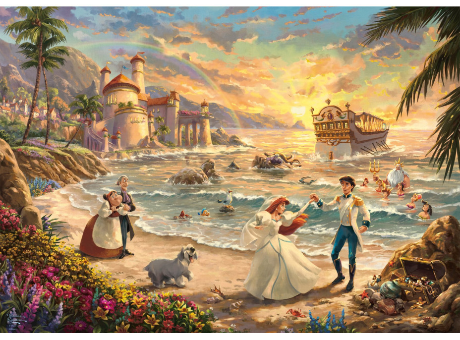 SCHMIDT Puzzle Disney: Malá morská víla - Oslava lásky 1000 dielikov
