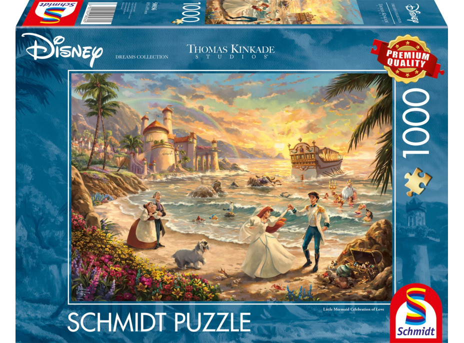 SCHMIDT Puzzle Disney: Malá morská víla - Oslava lásky 1000 dielikov
