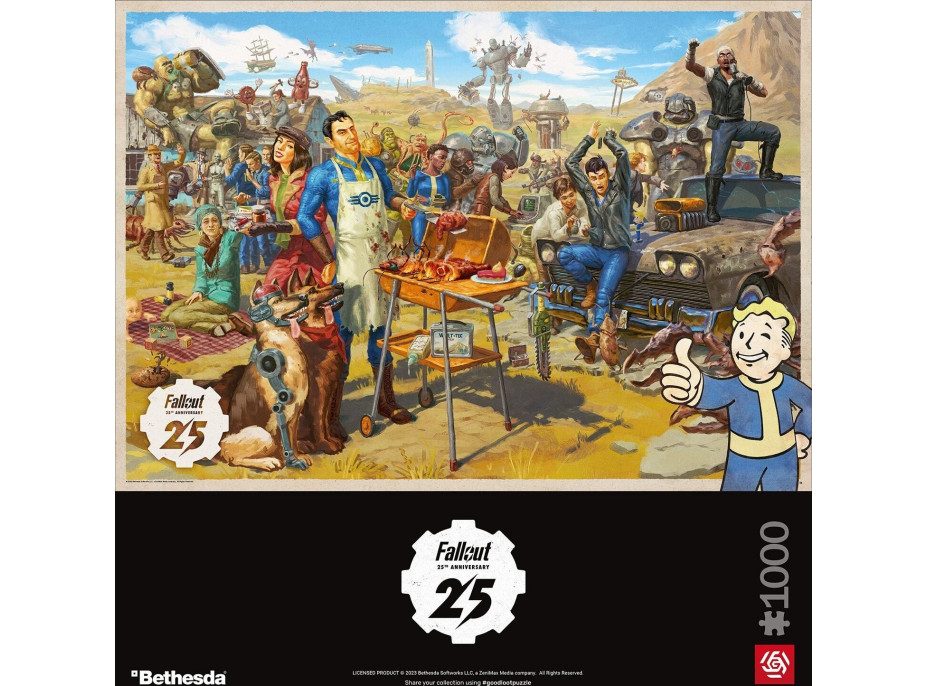 GOOD LOOT Puzzle Fallout: 25. výročie 1000 dielikov