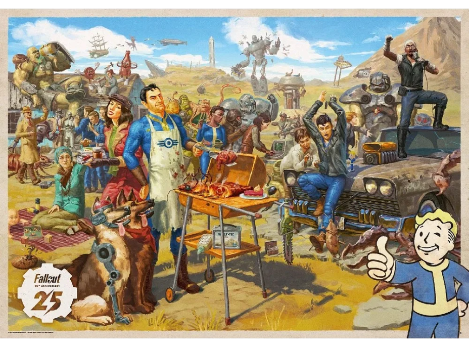GOOD LOOT Puzzle Fallout: 25. výročie 1000 dielikov