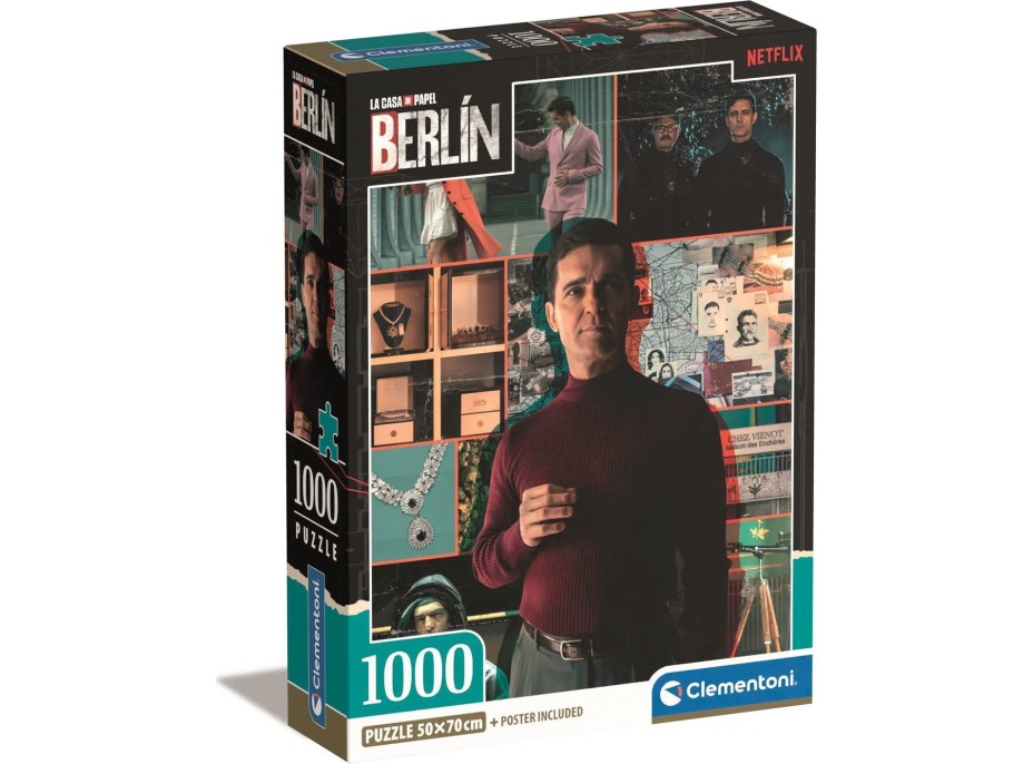 CLEMENTONI Puzzle La Casa de Papel Berlín: Mám plán 1000 dielikov