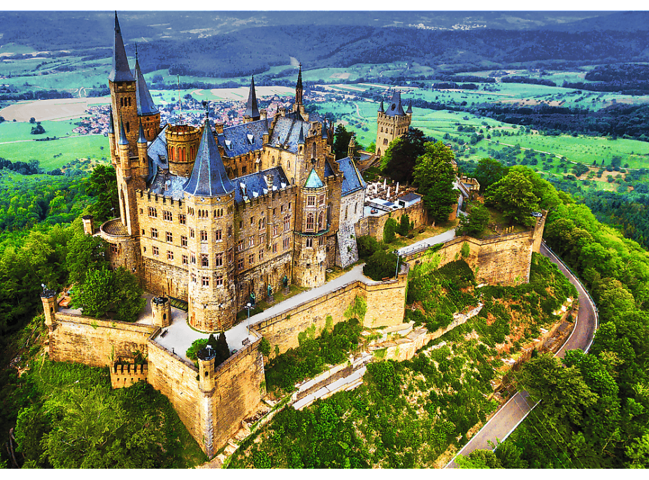 TREFL Puzzle Premium Plus Photo Odyssey: Hrad Hohenzollern, Nemecko 1000 dielikov