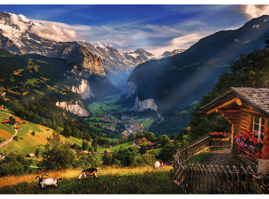 TREFL Puzzle Premium Plus Photo Odyssey: Lauterbrunnen, Švajčiarsko 1000 dielikov