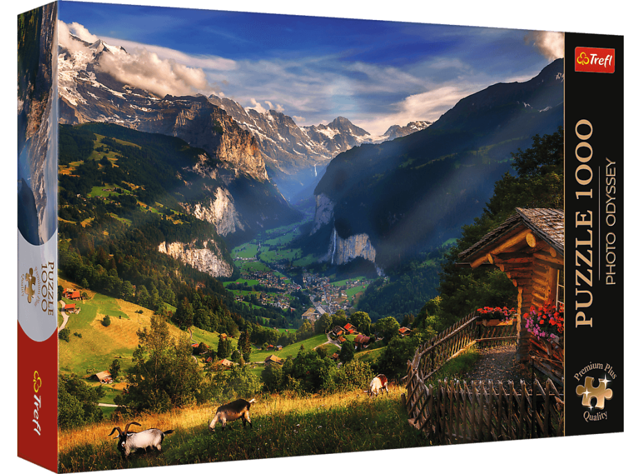 TREFL Puzzle Premium Plus Photo Odyssey: Lauterbrunnen, Švajčiarsko 1000 dielikov