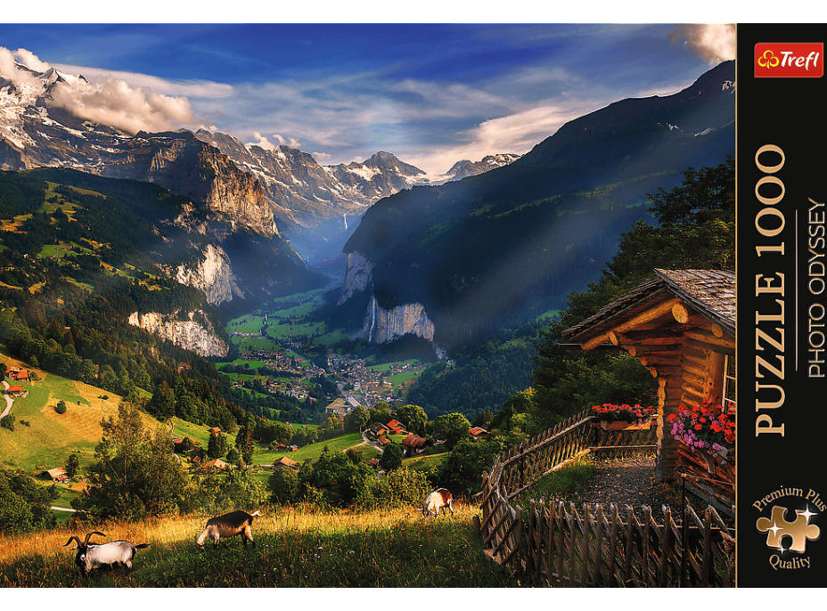 TREFL Puzzle Premium Plus Photo Odyssey: Lauterbrunnen, Švajčiarsko 1000 dielikov