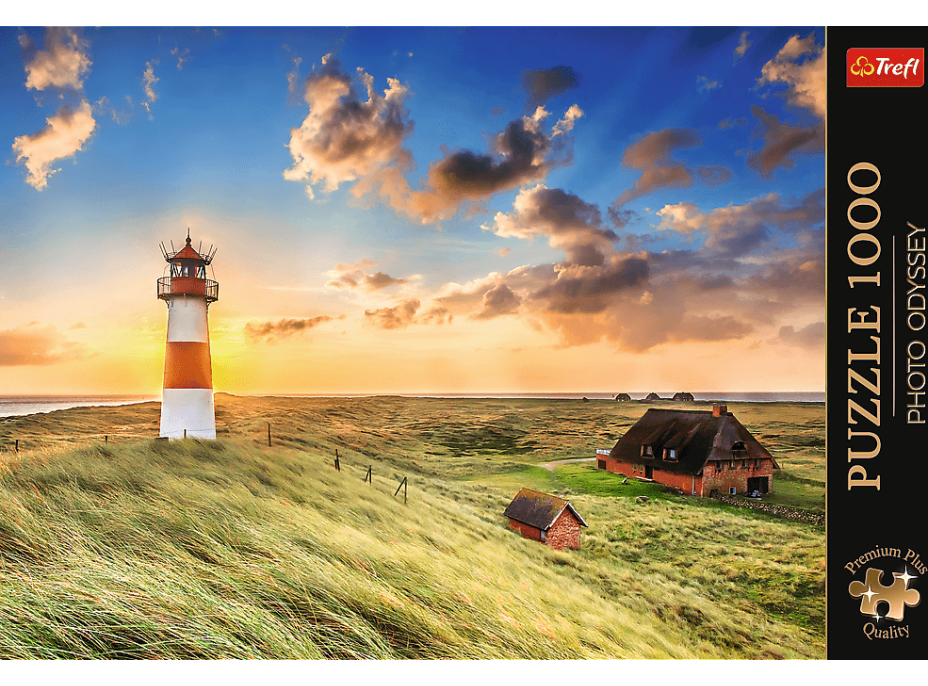 TREFL Puzzle Premium Plus Photo Odyssey: Maják Ost na ostrove Sylt 1000 dielikov