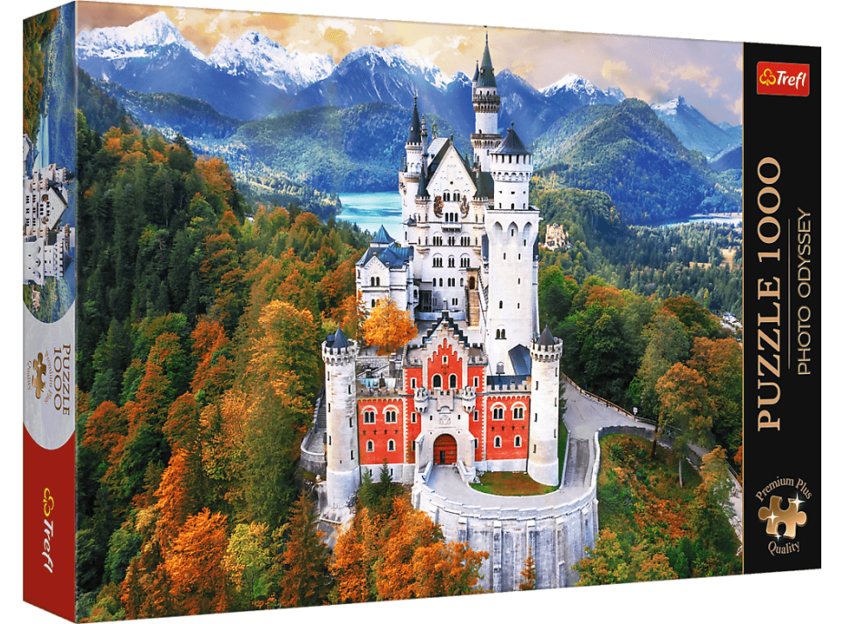 TREFL Puzzle Premium Plus Photo Odyssey: Zámok Neuschwanstein 1000 dielikov