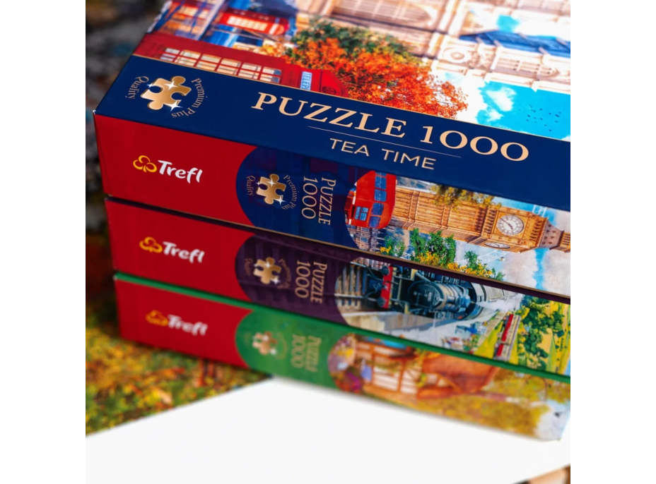 TREFL Puzzle Premium Plus Tea Time: Kvetinový trh 1000 dielikov