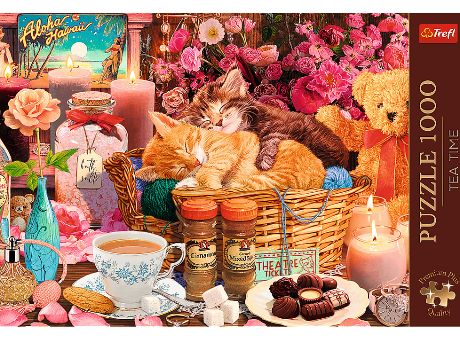 TREFL Puzzle Premium Plus Tea Time: Všetko pekné 1000 dielikov